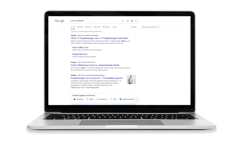 Recruiting Ads Stellenanzeigen bei Google schalten
